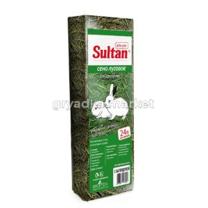 Сено луговое с календулой СУЛТАН подстилка для клеток 24л