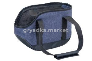 Сумка переноска ЭЛАЙ №1 30х16хh20см с карманом (рогожка, полифом) джинс1-1