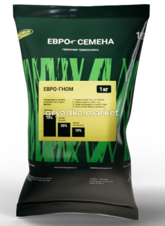 Газон  1кг Евро-Гном травосмесь (Зеленый уголок)