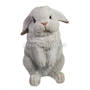 Зайка Шуня (белый) L12 W12 H19 см (ПОЛИСТОУН)