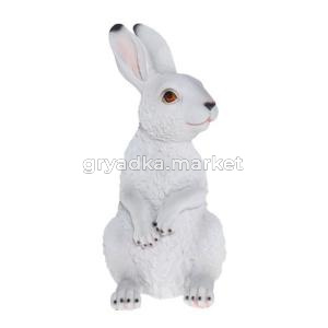 Заяц полевой белый L16 W18 H35 см