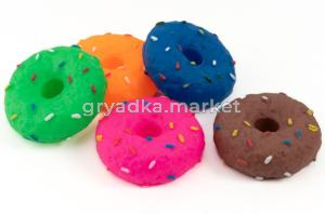 Игрушка-пищалка WOGY д-собак Пончик 8.5х3см, микс арт.2024-6397 Код273665