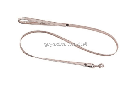 Поводок велюровый Дарэлл Люкс 10ммх1,2 м золото трёхслойный