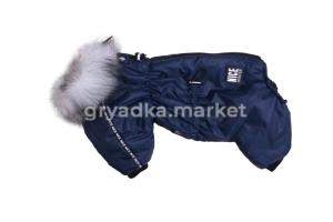 Комбинезон для собак Lion Nice-Style KLP123 на мальчика, цвет: темно-синий (Размер ХL (спина 35 см, 