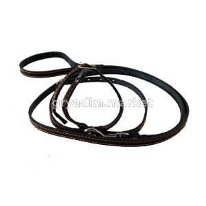 Комплект д-животых кожан. (поводок12 мм + шлея)-Ком-Дек-1