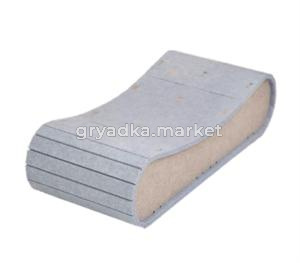 Когтеточка-лежанка Лучшее место S средневорс. ковр.,сизаль, 53*38*h25см 1-1