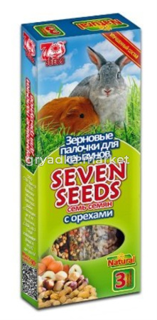 Лакомство д-грызунов SEVEN SEENDS (Семь семян) палочки с орехом 3шт(90г)-22