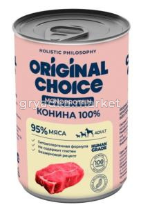 Корм д-собак конс 340г конина ORIGINAL CHOICE 1-6