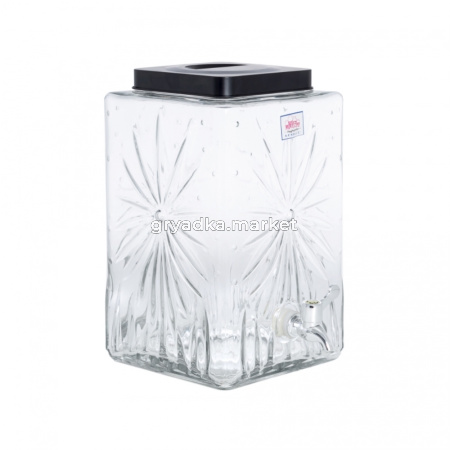 Бутыль 8л резная с пластик. крышкой 1-6