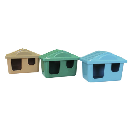 Домик пластик д-грызунов ZooM 11х8х7см малый изумрудный 1-1