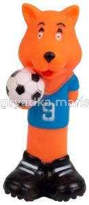 Игрушка винил Лис футболист 16,5х6х6см-DE005-Китай