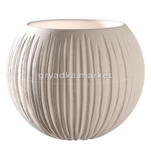 Сфера кашпо со вставкой 1,7л Пудровый -9