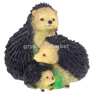 Три ежика L24W20H21 см (ПОЛИСТОУН)