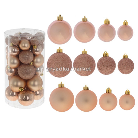 Шары набор (уп.40шт) D6-5-4-3 см