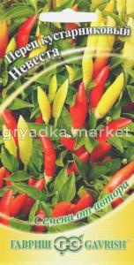 Перец кустар. Невеста 5шт -ПЛОДЫ РАСТУТ ВВЕРХ,острый, средн- автор. Гавриш