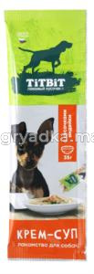 Лакомства д-собак Крем суп с кусочками индейки 35г Тит Бит 2-16