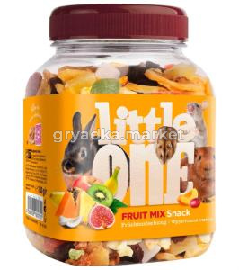 Лакомства д-грызунов Фруктовая смесь 180г банка Little One (Литтл Ван)-6