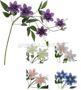 Искусственные цветы Клематис h80см