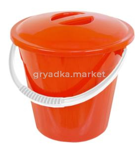 Ведро  5л хоз. пищевое с крышкой в ассорт.-10 Рад