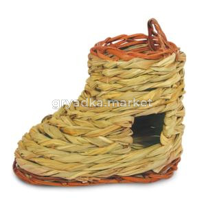 Домик для мелких животных из луговых трав 