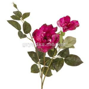 Цветок искусственный Роза, L21 W18 H81 см