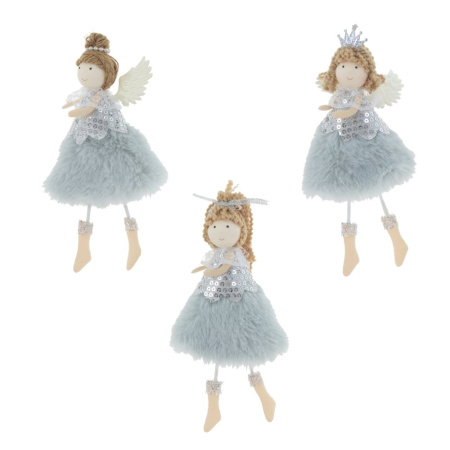 Декор подвесной Ангел, L7 W4 H19 см, 4в.