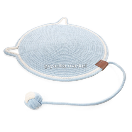 Triol Когтеточка-коврик из хлопкового шнура с шариком 