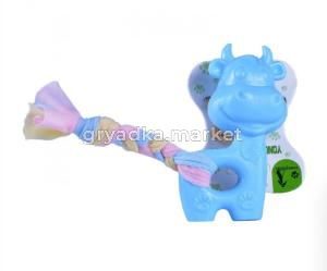 Игрушка-пищалка WOGY д-собак Коровка 10.7х6.5х3.5см микс арт.31019-0297 Код262677