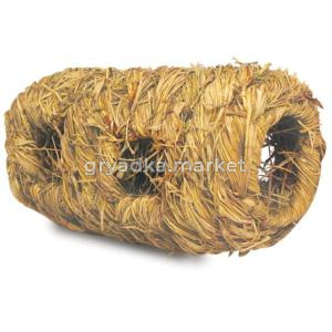 Домик-туннель для мелких животных из луговых трав со входами, d95х180мм, серия NATURAL 