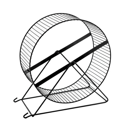 Колесо д-грызунов металл D350мм черное, перекладины 1-50