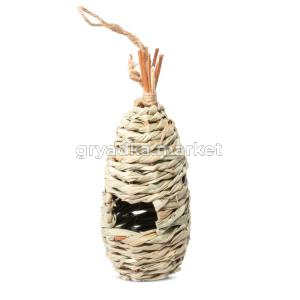 Гнездо-Домик NATURAL для птиц из луговых трав 