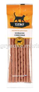 Лакомства д-кошек Колбаски Сливочные 30г Тит Бит 1-28