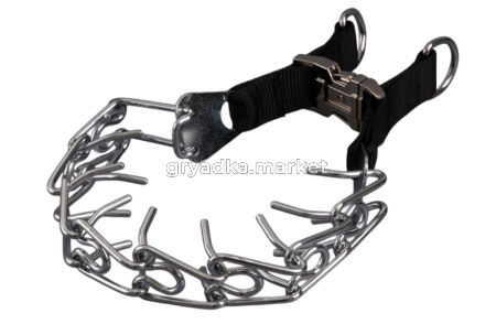 Парфорс NUNBELL д/собак b=3.2см обхват шеи до 45см, металлический замок фастекс арт.2024-0791 Код275