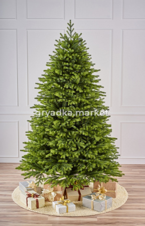 Ель искусственная Пражская 180 см литые веточки + пленка ПВХ