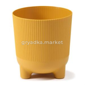 Ария кашпо d18 h19,5см горчичный-10 Ф-П