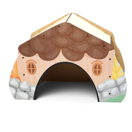 Домик для мелких животных деревянный 