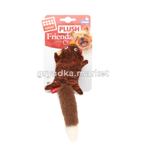 75385 Игрушка для собак Лиса с пищалкой 19см, серия PLUSH FRIENDZ, GiGwi