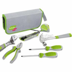 Набор инструмента для дома и сада в футляре зеленый -1-10 Listok
