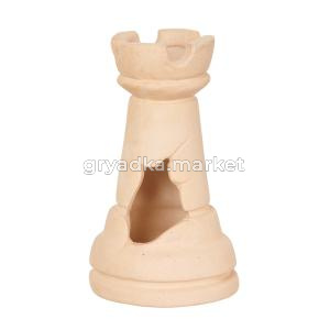 Декорация GLOXY Шахматная фигура Ладья белая 7х7х12см