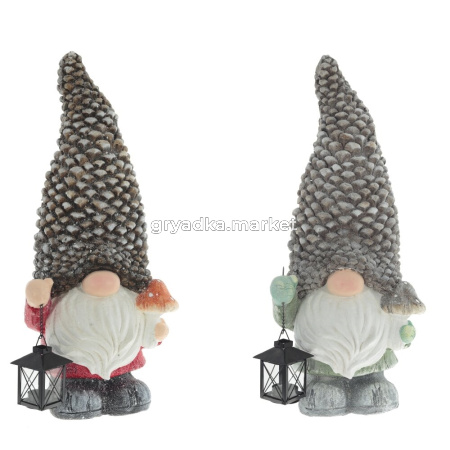 Фигурка декоративная Гном, L28 W21 H59 см, 2в.
