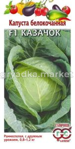 Капуста б-к Казачок F1 0,1 г ранняя.Гавриш