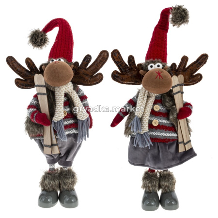 Игрушка набивная Олень,  L29 W15 H73 см, 2в.