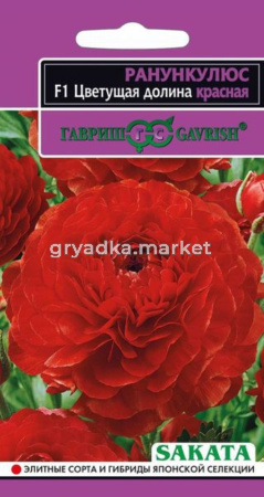 Ранункулюс Цветущая долина красная 3шт Гавриш