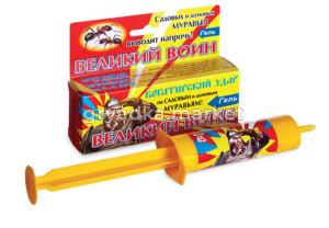 Гель от муравьев Великий Воин 45г-60шт. ВХ  NEW