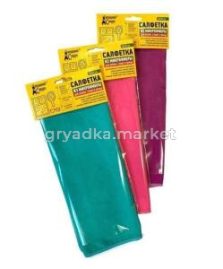 Салфетки влаговпитывающие из микрофибры для стекол и зеркал 30х30-100 ДС