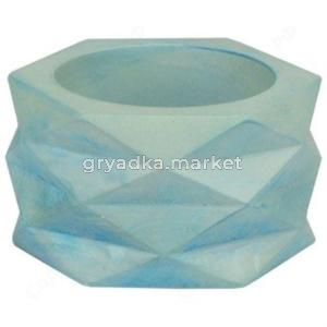 Горшок Ромбы 0,15л голубой