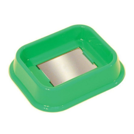 Ванночка пластик д-птиц Дарэленд 14,5х12х3см с зеркалом д-купания изумруд 1-1