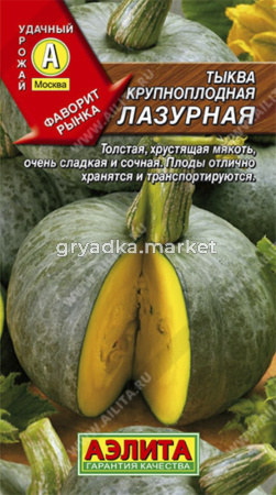 Тыква Лазурная-холод,соч,сладкая Аэл.