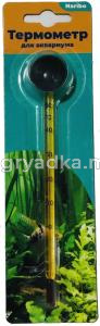 Термометр Naribo стеклянный тонкий на присоске 15см