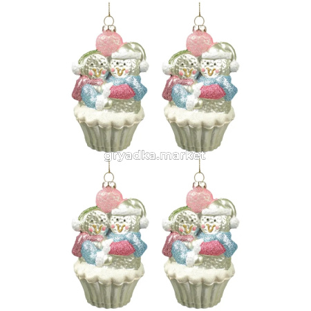 Шары набор Пирожное (уп.4шт) 